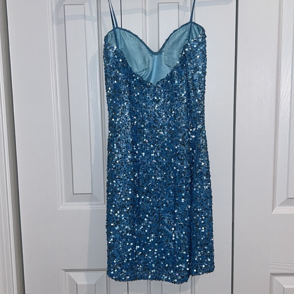 Scala Strapless Sequin Dress - image 3